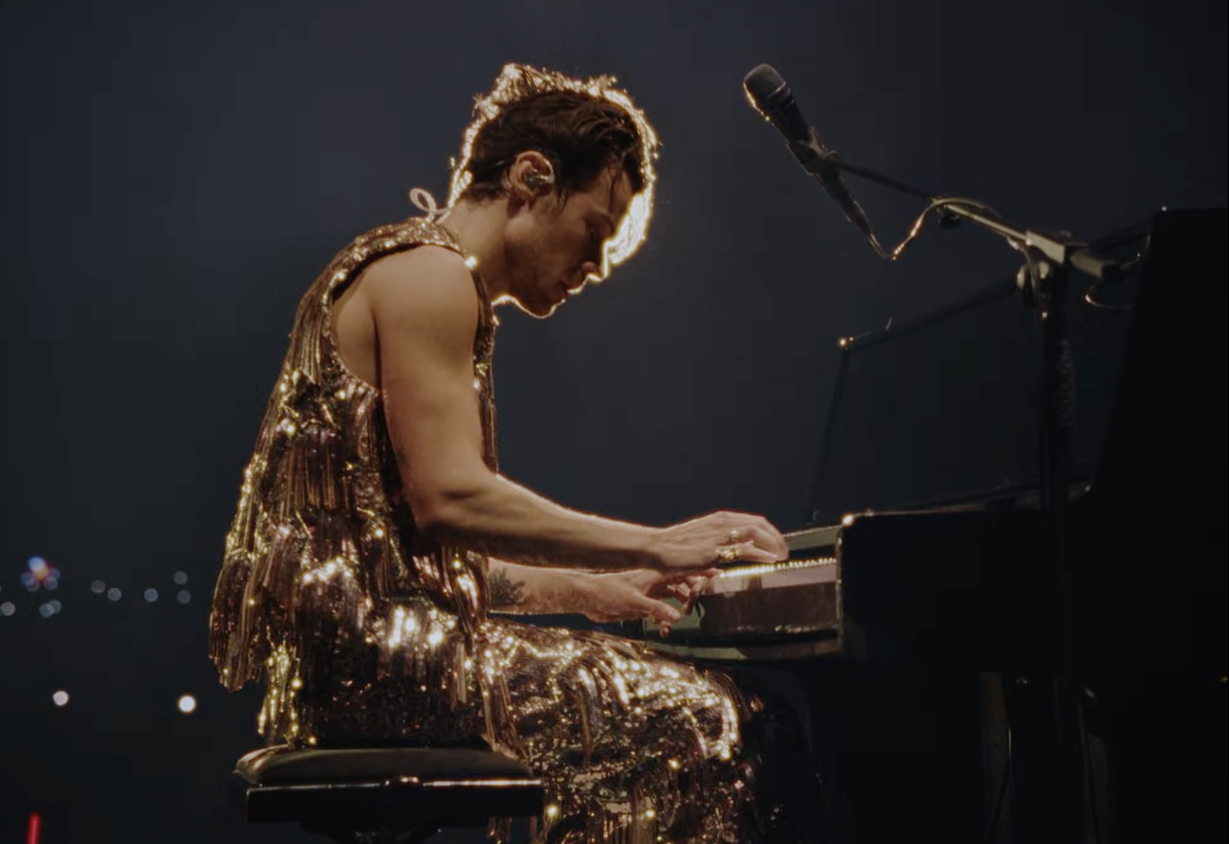 Harry Styles drops surprise video of unreleased piano ballad from ‘Love On Tour’ show