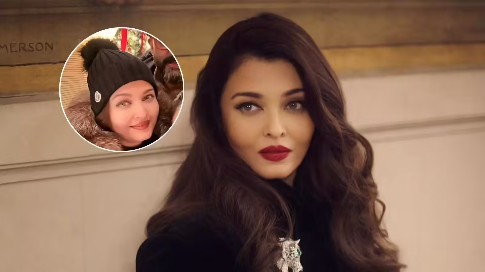 52 की ऐश्वर्या राय दिखा गईं 26 की लड़कियों वाला नूर, पति संग काली जैकेट पहन मारा स्टाइल, टोपी डालकर लगीं प्यारी