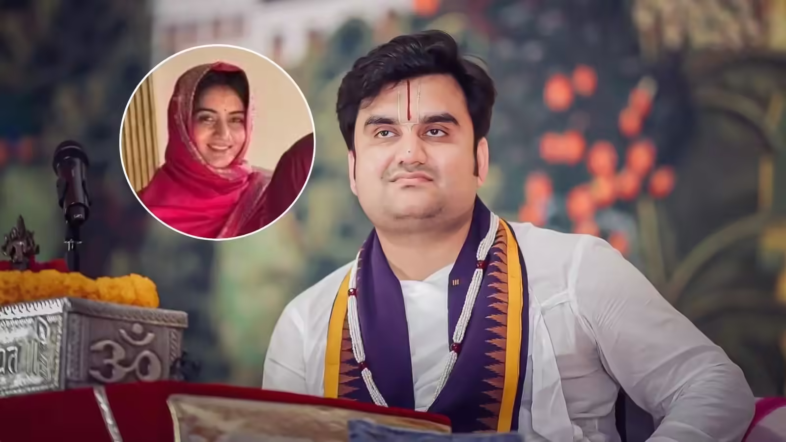 शादी के 10 दिन बाद दिखा कथावाचक इंद्रेश उपाध्याय की पत्नी का नया रूप, साड़ी में सजीं शिप्रा, सादगी जीत रही दिल