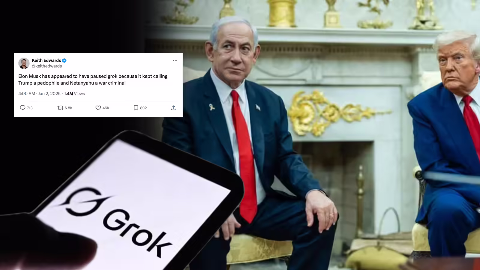 ट्रंप-नेतन्याहू पर क्या बोल गया Grok AI, एलन मस्क को बंद करना पड़ा चैटबॉट? जानें X पर मचा क्या बवाल