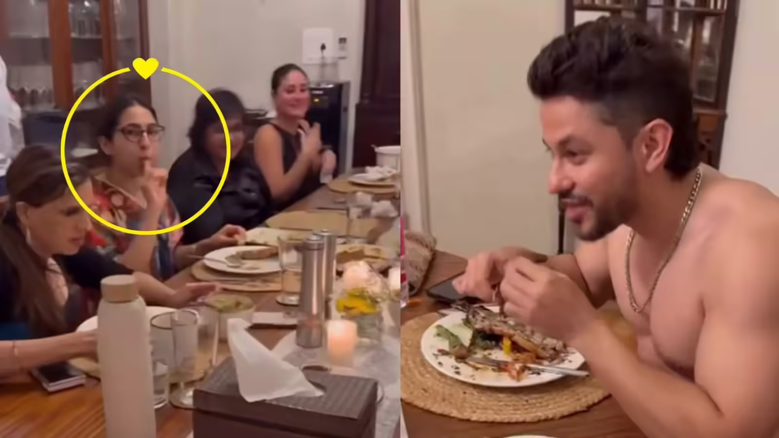 पटौदी परिवार का लंच देख लोगों ने पकड़ा माथा, बिना शर्ट के कुणाल खेमू, तो उंगली चाटती दिखीं सारा अली खान