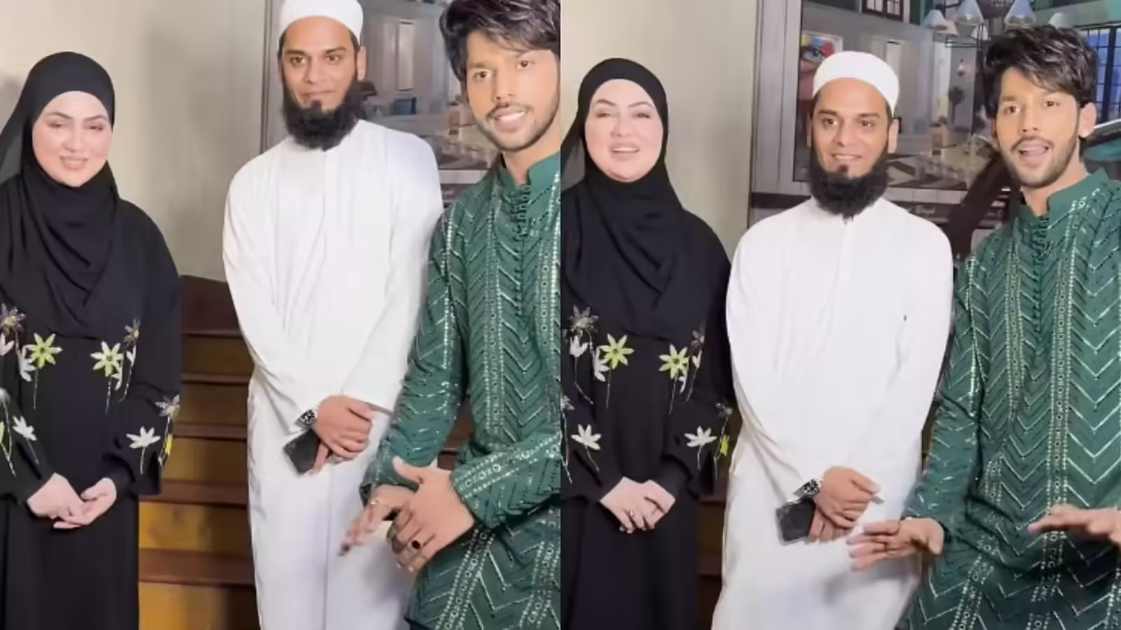 सना खान ने बसीर अली के साथ अकेले पोज देने से किया मना, वीडियो हुआ वायरल तो लोगों ने ली चुटकी