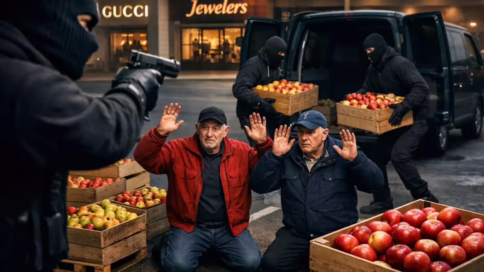 अजब-गजब चोरी: बंदूक की नोक पर लूट को दिया अंजाम, चुराया भी तो क्या सेब