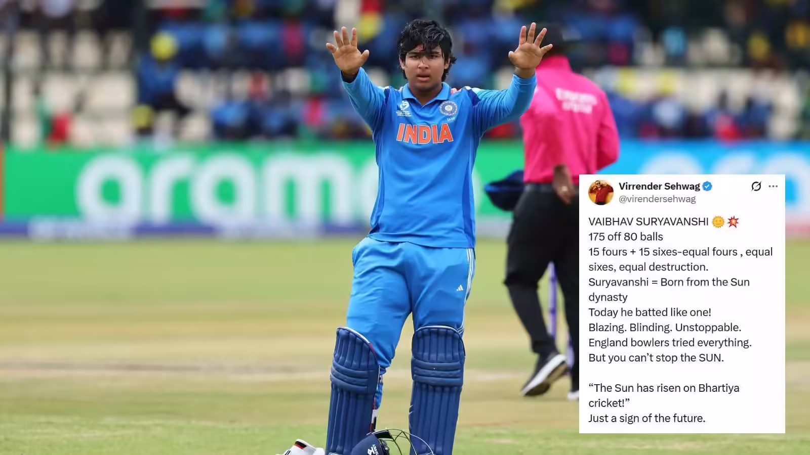 वैभव सूर्यवंशी की बैटिंग के फैन हुए वीरेंद्र सहवाग, तारीफ करते नहीं थक रहे