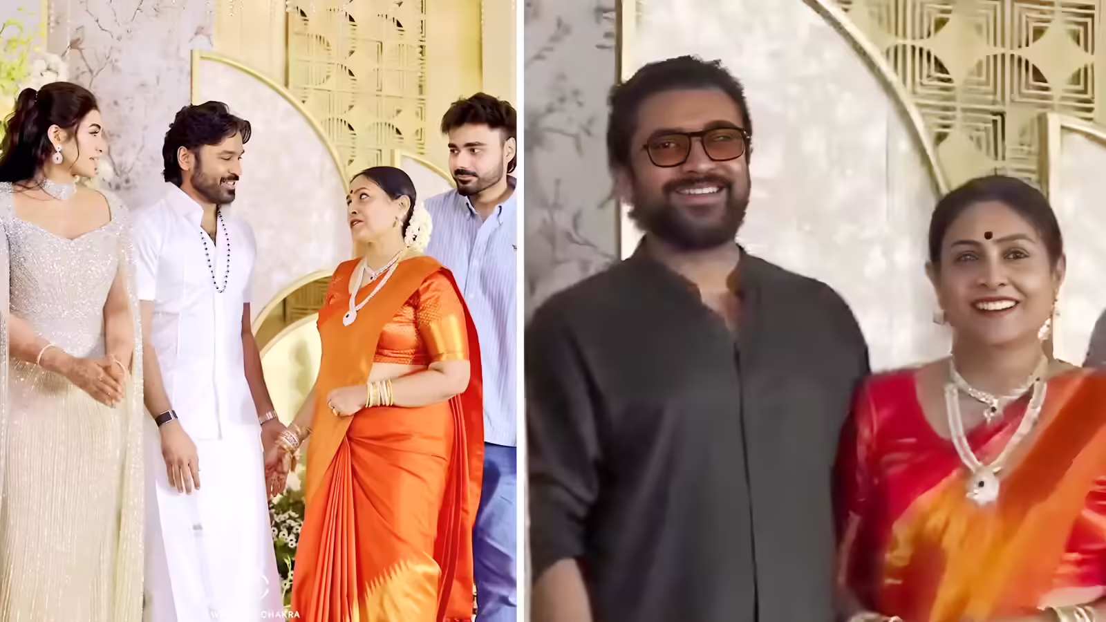 एक्ट्रेस सरन्या पोनवन्नन की बेटी का धमाकेदार वेडिंग रिसेप्शन, धनूष और सूर्या समेत पहुंचे ये सितारे