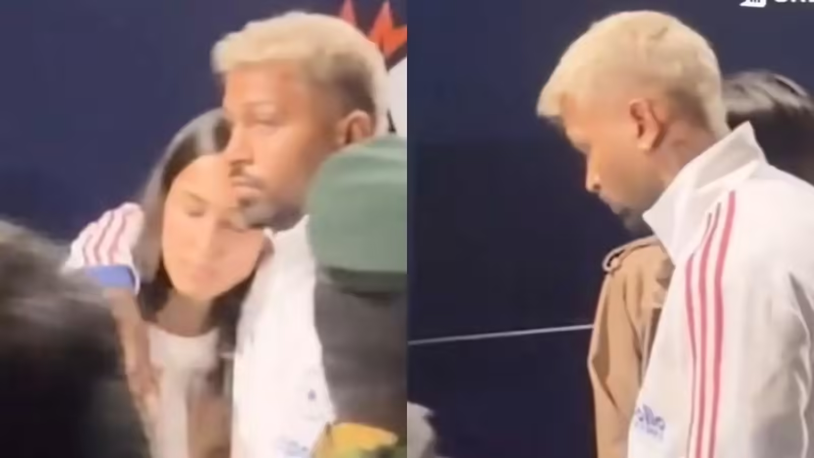 थककर बॉयफ्रेंड हार्दिक पंड्या के कंधे पर माहिका शर्मा ने रखा सिर, फिर जो क्रिकेटर ने किया वो दिल जीत लेगा