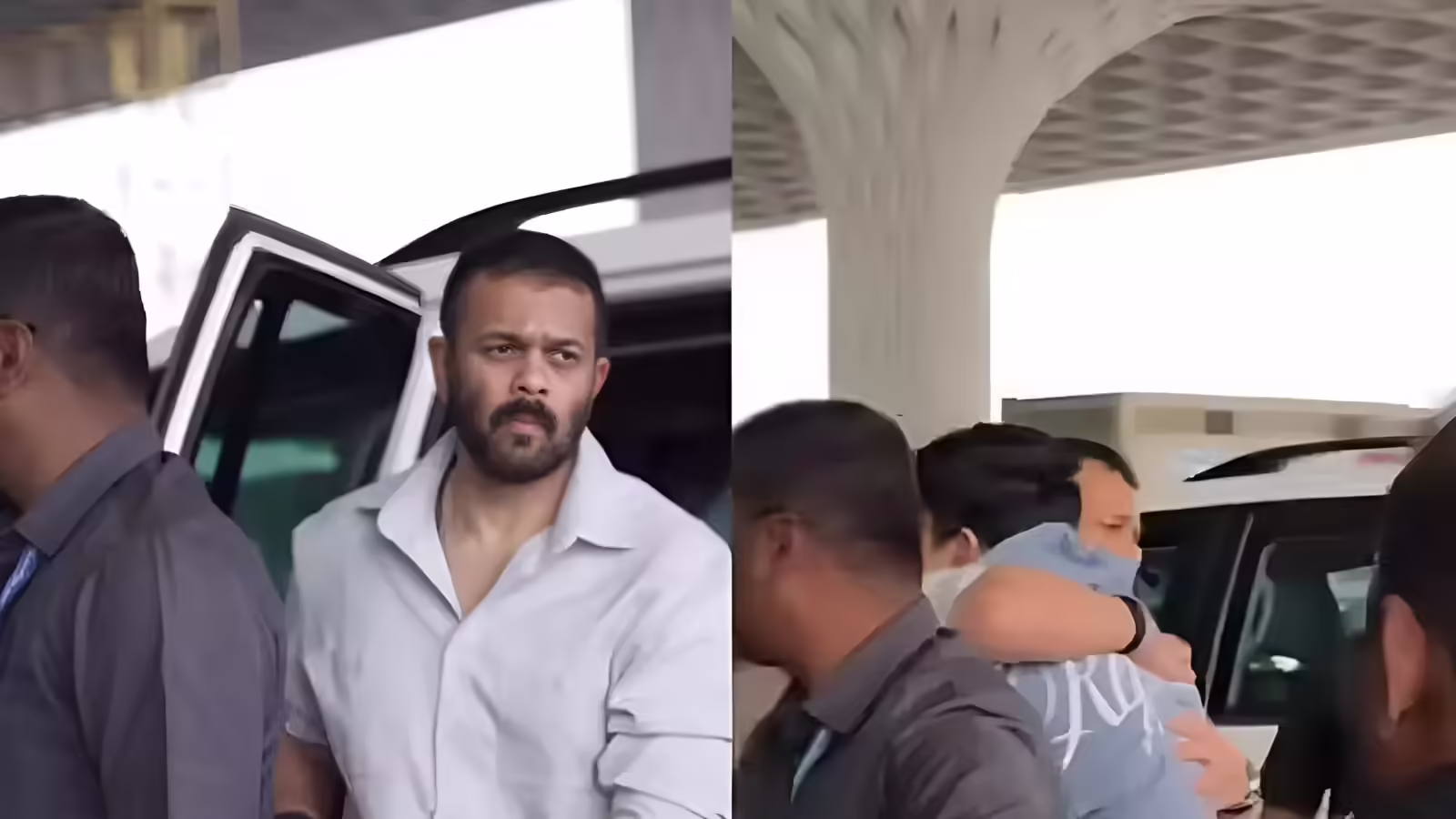रोहित शेट्टी फायरिंग केस के बाद पहली बार आए नजर, भारी सिक्योरिटी के बीच बेटे को एयरपोर्ट छोड़ने पहुंचे