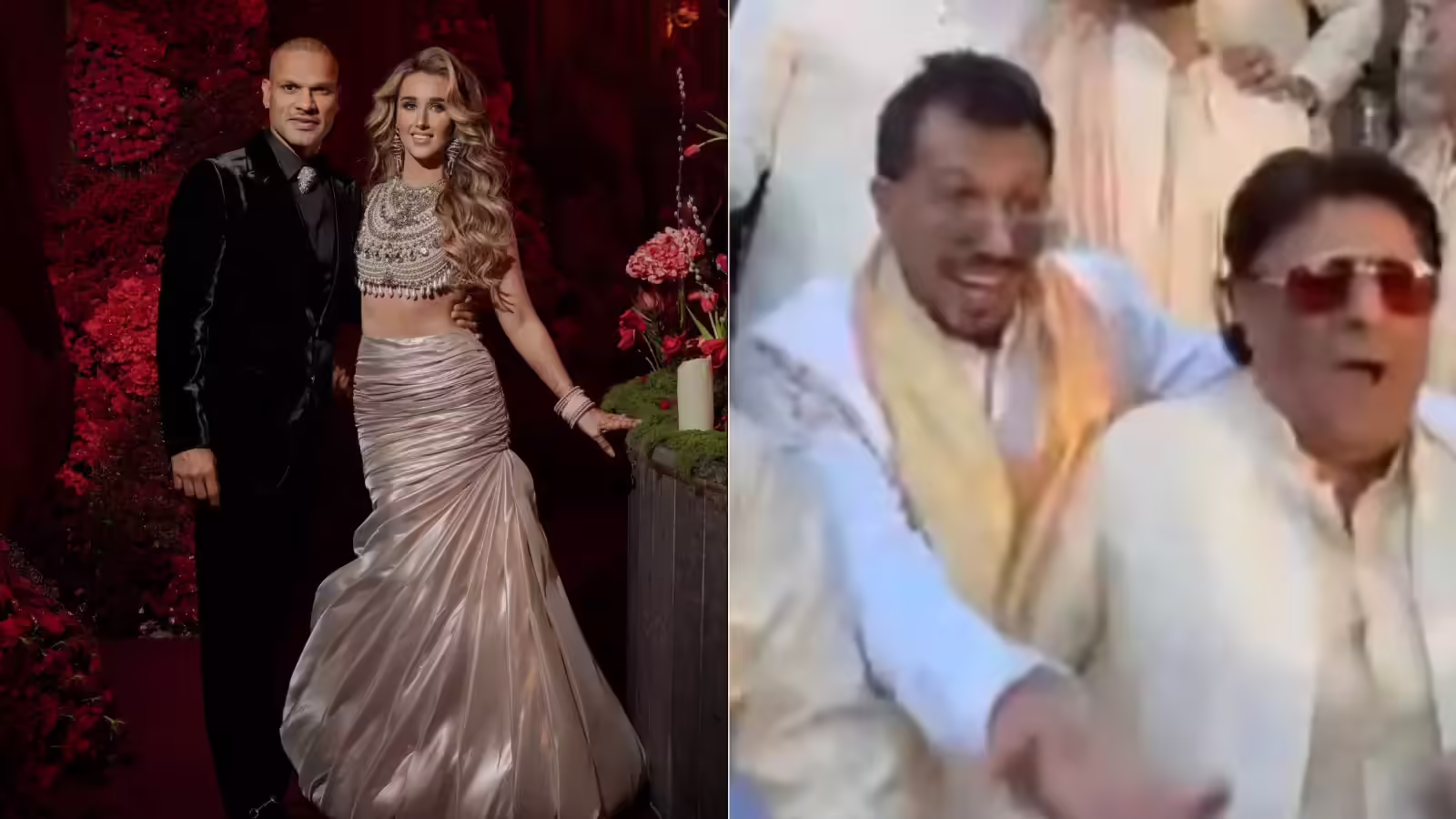 शिखर धवन ने सोफी शाइन के साथ रचाई शादी, युजवेंद्र चहल ने यार की शादी में जमाया रंग